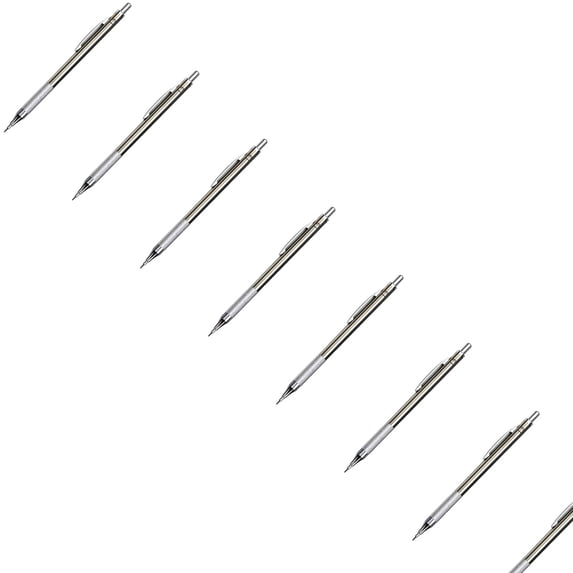 VKLU 10 Pack Bulk 1.3mm Mechanical Pencils, High-Quality Metal Automatic Pencils for Construction, Standardized Testing & Professional Sketching, Value Set