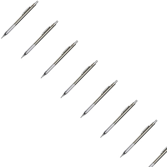 VKLU 10 Pack Bulk 1.3mm Mechanical Pencils, High-Quality Metal Automatic Pencils for Construction, Standardized Testing & Professional Sketching, Value Set