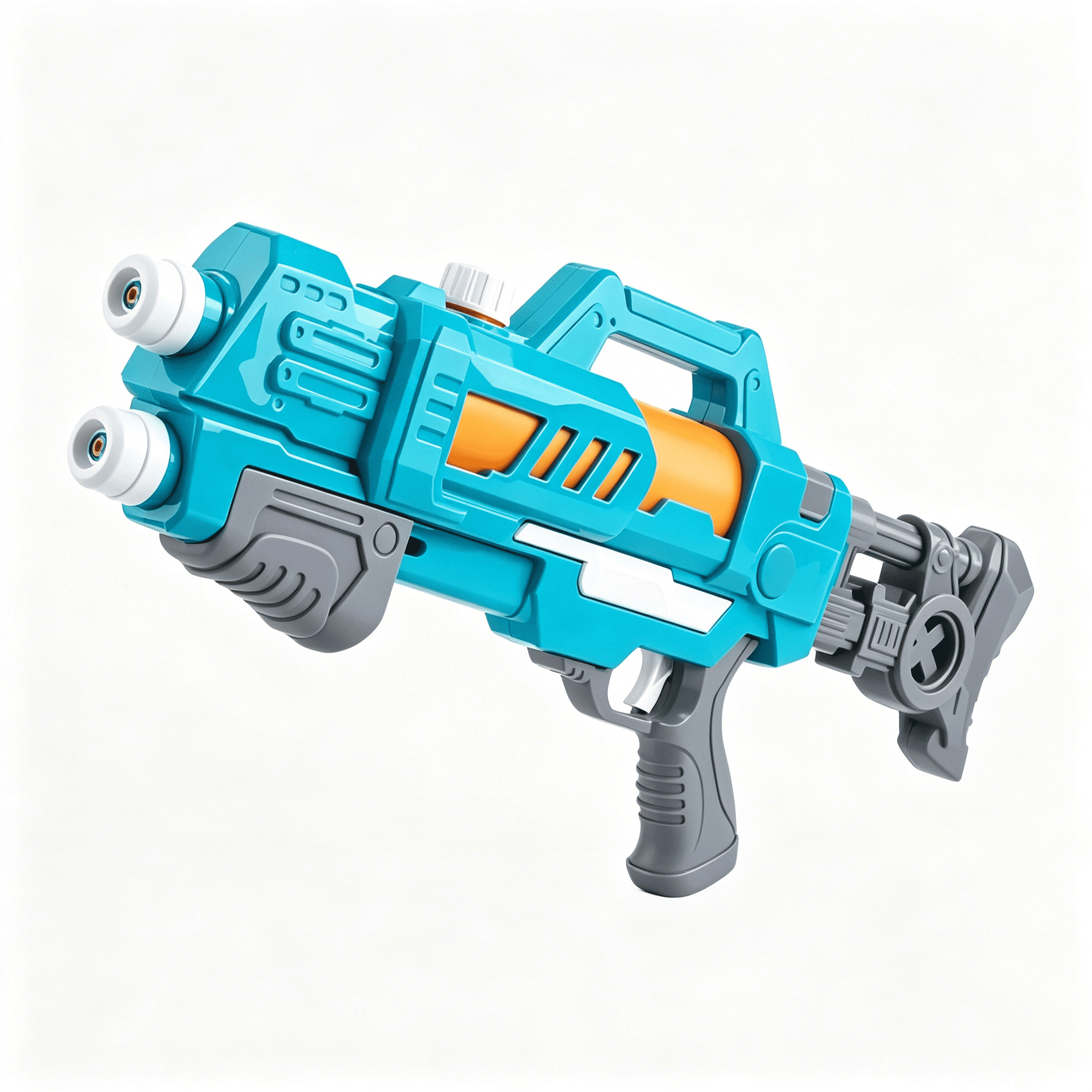 VKLU 19" Blue Water Soaker, Pump Action Squirt Blaster with 600ML Large Capacity, Long Range Shooting for Summer Pool Parties & Backyard Family Fun