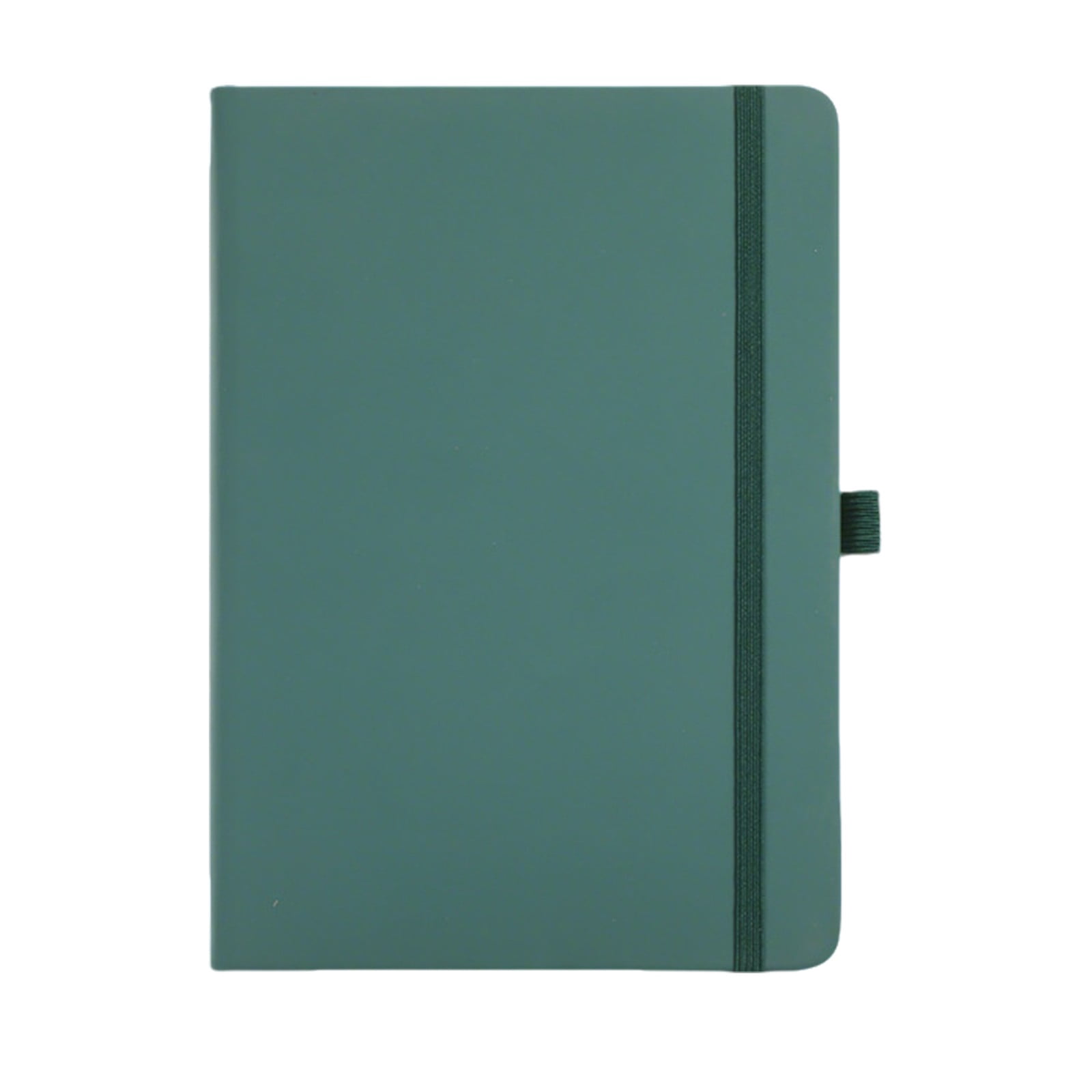 VKLU 1Pc Dark Green A5 Hardcover Ruled Journal, 120GSM Thick Paper Lay-Flat Notebook, 200 Pages Lined Writing Pad