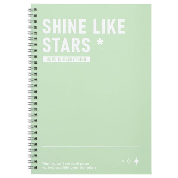 VKLU 1Pc Light Green Vibrant Aesthetic Spiral Notebook, A5 Journal with 120 Blank Pages, Hardcover Writing Pad for Academic Notes & Office Appreciation