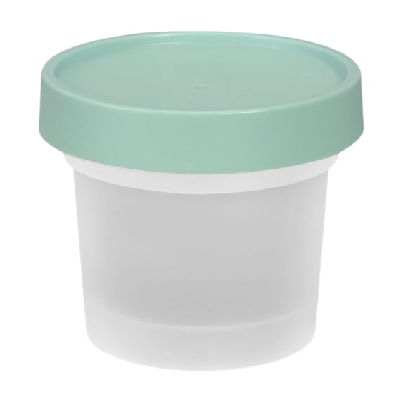 VKLU 3.4oz Mini Airtight Food Storage Container, Leak-proof Screw-Top Snack Cup, BPA-Free Small Portion Container for Sauce, Dressing & Campus Lunch Box, Green