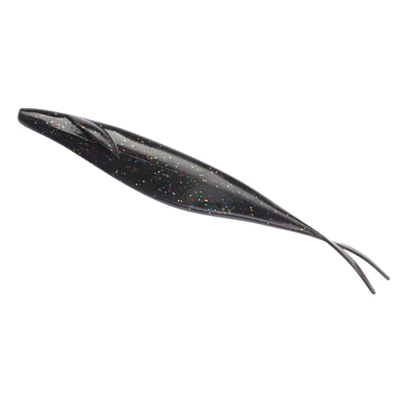 VKLU 6pcs Finesse Fishing Soft Bait Minnow, Streamlined Fork-Tail Jerk Shad, Natural Blue Silver Forage Bait for Crappie Panfish Trout