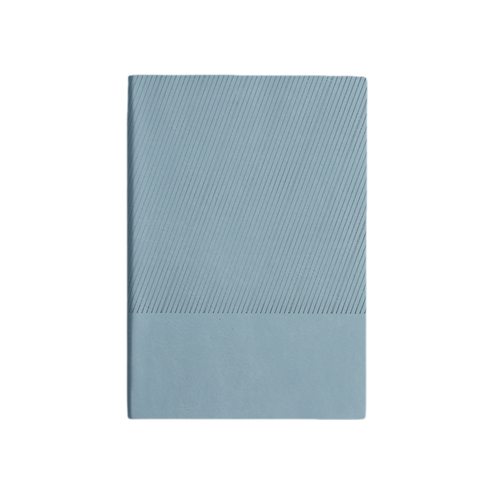 VKLU A5 Leather Journal Notebook, 100 Sheets 200 Pages Non-Bleed Paper, Color-Changing PU Hardcover Lay Flat Diary, Haze Blue, Executive Writing Set for Business Meetings
