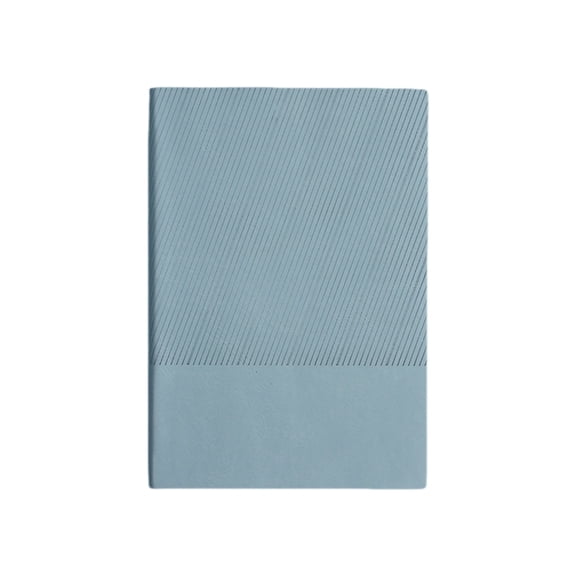 VKLU A5 Leather Journal Notebook, 100 Sheets 200 Pages Non-Bleed Paper, Color-Changing PU Hardcover Lay Flat Diary, Haze Blue, Executive Writing Set for Business Meetings