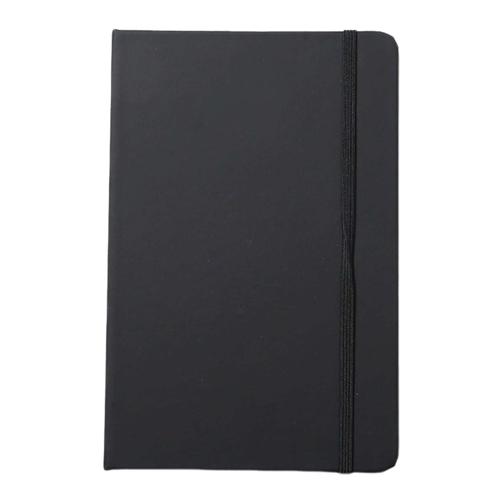 VKLU A5 Lined Journal, Professional 180° Flat-Lay Hardcover Notebook with 100GSM Thick Paper, Premium Leather Writing Pad for Business Meetings & Office Work, Obsidian Black