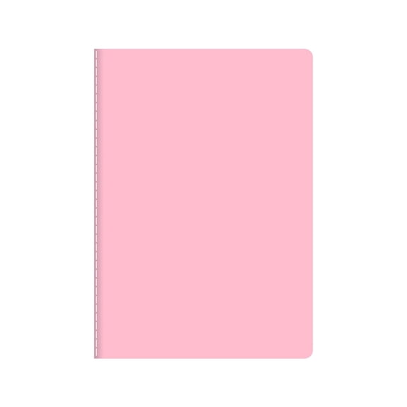 VKLU A5 Lined Notebook, Light Pink Softcover, 30 Sheets for Personal Journaling and Organizing Notes