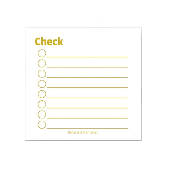 VKLU Checklist Sticky Notes Grid, 2.95x2.95 Habit Tracker Self-Stick Pads, 80g Thick Paper No Bleed Removable Memo for Work Productivity Scheduling