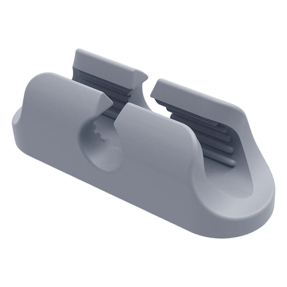 VKLU Grey Adhesive Pen Holder, Silicone Pencil Clip for Computer Monitor, Desk, and Clipboard