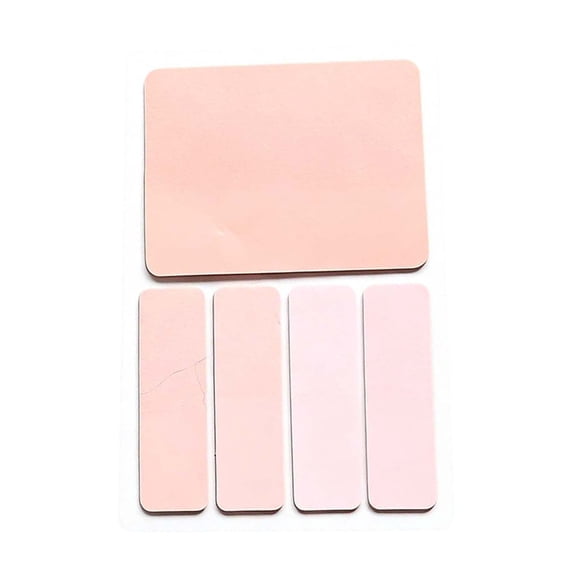 VKLU Lotus Pink Translucent Sticky Tabs, Gradient Page Markers for Textbooks, Waterproof Index Tabs for Classroom Notes & Planner Accessories