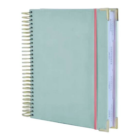 VKLU Professional Financial Organizer Journal - Large Household Budget Planner and Bill Tracker with Receipt Pockets, Strategic Money Management Notebook for Adults, Green