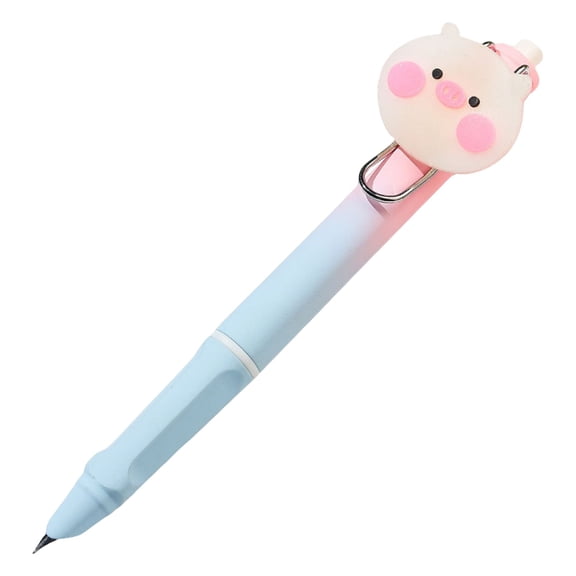 VKLU Retractable Fountain Pen, Extra Fine 0.38mm EF Nib, Sakura Pink Click Ink Pen with Novelty Clip for Campus Notes and Creative Planners