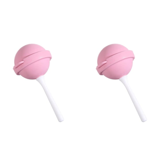 VKLU Silicone Ice Cube Tray Set of 2, Sphere Ice Ball Maker with Integrated Lid, Leak-proof Lollipop Popsicle Mold for Whiskey, Cocktail and Healthy Treats, 2 Pcs