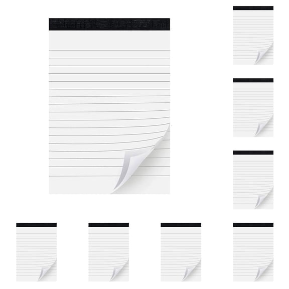 VKLU Small Note Pads 8 Pack, 3x5 Inch Pocket Memo Pads with Hardback Cover, Top Bound Mini Notebooks for Daily Organization, Meeting Notes and Travel, 30 Sheets Lined Paper per Pad