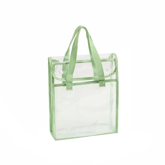 VKLU Vertical Expanding File Folder with Handle, Letter Size PVC Accordion Document Organizer, Mint Green, 1Pc
