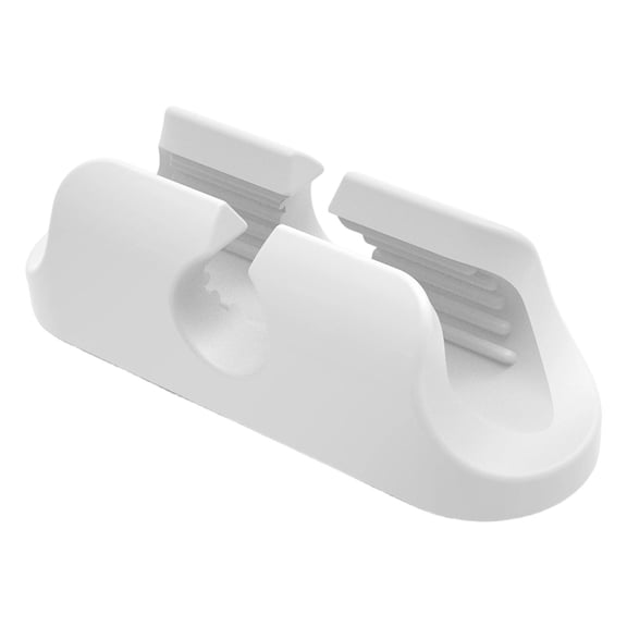 VKLU White Adhesive Pen Holder, Silicone Pencil Clip for Computer Monitor, Desk, and Clipboard