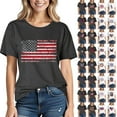 thumbnail image 1 of VKOYWKM 4th of July T Shirts for Women Independence Day Graphic Tshirts Short Sleeve Crew Neck USA Flag Patriotic Memorial Day Tee, 1 of 6