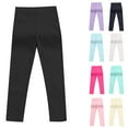 thumbnail image 1 of VKOYWKM Girls Leggings High Waisted Stretchy Dance Yoga Pants Kids Full Length Workout Gym Legging Tights 3-10 Years, 1 of 5