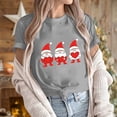 thumbnail image 1 of VKOYWKM Heart Print T Shirts Women Valentine's T-Shirts Holiday Tops Short Sleeve Casual Spring Clothes Loose Fit Crew Neck Valentine Tees, 1 of 6