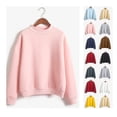 thumbnail image 1 of VKOYWKM Mock Neck Sweatshirt for Women Oversized Long Sleeve Casual Pullover Drop Shoulder Tops Loose Fit Soft Fall Sweatshirt Brown M, 1 of 5