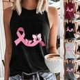thumbnail image 1 of VKOYWKM Tank Tops for Women Pink Ribbon Graphic Breast Cancer Awareness Tank Top Sleeveless Crew Neck Fight Cancer Shirts Inspirational Tank Tops, 1 of 5