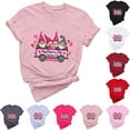 thumbnail image 1 of VKOYWKM Valentine Day Heart Tshirt for Women Heart Graphic Tees Short Sleeve Casual Crew Neck Holiday Tops Romantic Valentines Day Gifts Shirt, 1 of 7