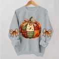 thumbnail image 1 of VKOYWKM Women's Fall Thanksgiving Sweatshirt Pumpkin Graphic Crewneck Long Sleeve Pullover Top, 1 of 5