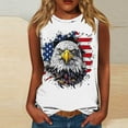 thumbnail image 1 of VKOYWKM Women's Tank Tops American Flag 4th of July Shirt Independence Day Graphic Tankts Sleeveless Loose Fit Crew Neck Patriotic Clothes, 1 of 4
