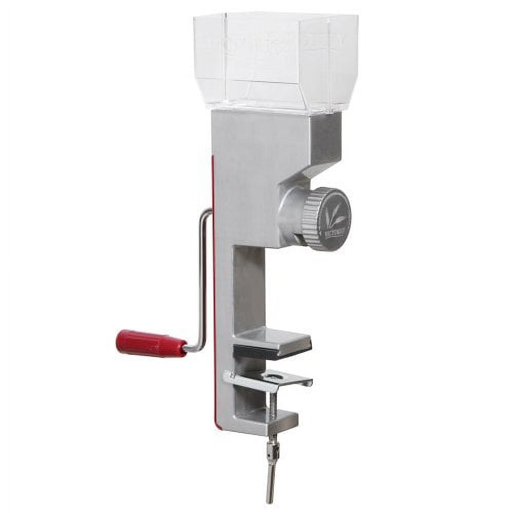 VKP Brands Deluxe Grain Mill with Hand Crank Adjustable from Coarse