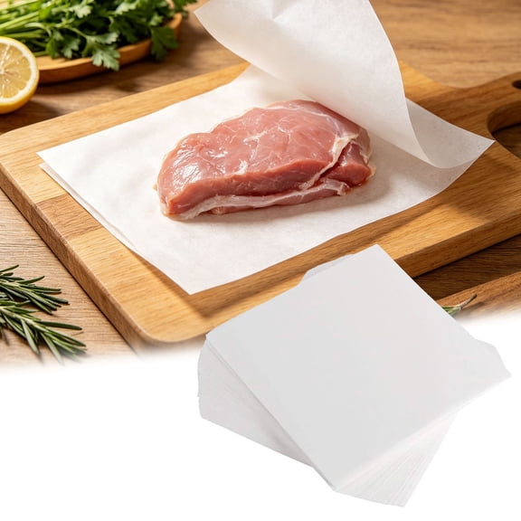VKQNRGS 100Pcs Patty Paper Sheets,Non Stick Hamburger Patty Separator Paper,Food Grade Parchment Paper for Freezer Meat Patty Separation,Multiple sizes available