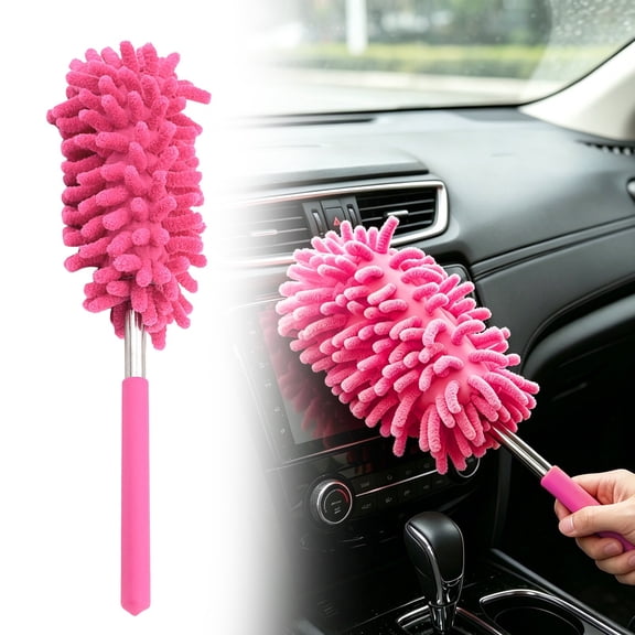 VKQNRGS 1Pc Extendable Duster,Microfiber Telescoping Dust-Grabbing Cleaning Brush ,Static Cling Duster for Home Ceiling Fan Furniture Blind Gap,10 x 2.36 x 1.18 Inches