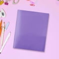 thumbnail image 1 of VKQNRGS 1Pc Plastic Pocket Folders with Prongs, Durable Folders with 2 Pockets Brads, Three-Hole Punch Prong Fasteners & with Card Slot, Colored Folders for Filing Cabinet, S-chool, A4, 1 of 6