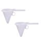 VKQNRGS 2Pcs Handheld Baking Funnel Dispenser for Chocolate Cream Icing Candy Transfer Premium Plastic Batter Funnel Cake Maker Tool for Kitchen Bakery Dessert Decorating