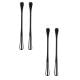 VKQNRGS 4 Pcs Tiny Whisk, Whisk Tool, Multifunctional Small Whisks for Cooking, Mini Whisk, Mini Small Wisk for Blending, Whisking, Beating Ingredients, Mixing Sauces,Black