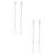 VKQNRGS 4 Pcs Tiny Whisk, Whisk Tool, Multifunctional Small Whisks for Cooking, Mini Whisk, Mini Small Wisk for Blending, Whisking, Beating Ingredients, Mixing Sauces,White