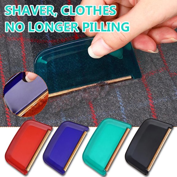 VKQNRGS 4Pcs Sweater Combs to Remove Pilling Sweater Defuzzer Multi-Fabric Shaver and Wool Comb Cleaning Tools Knitwear Pilling Remover Pills, Fuzz from Clothes,Multicolor