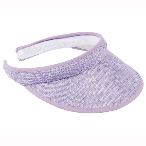 VKQNRGS Sun Visor for Women Wide Brim Golf Clip on Visor Hat Adjustable Beach Cap for Men Women Travel Sport