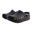 thumbnail image 1 of VKTRY Performance Recovery Clogs Cushioned EVA with Carbon Fiber Stability | Rocker Sole, Ventilated Comfort, Deep Heel Cup, Slip-Resistant Grip, Removable Strap, Black | US: M 15.5-16, W 16.5-17, 1 of 1