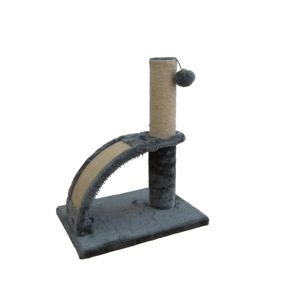 Vibrant Life 2-in-1 Cat Scratching Post, Dark Gray