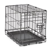 Vibrant Life Foldable 18" Wire Crate for Dogs with Divider and Leak-Proof Tray