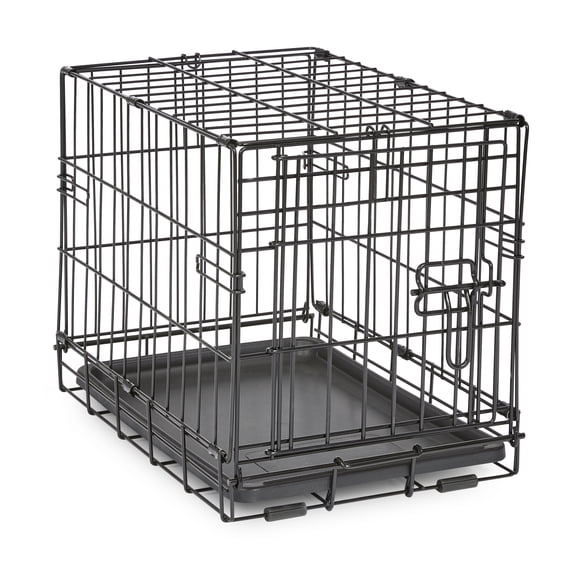 Vibrant Life Foldable 18" Wire Crate for Dogs with Divider and Leak-Proof Tray