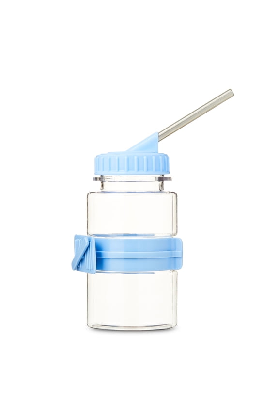 24 oz No Drip Hanging Pet Water Bottle for Small Animals, Blue