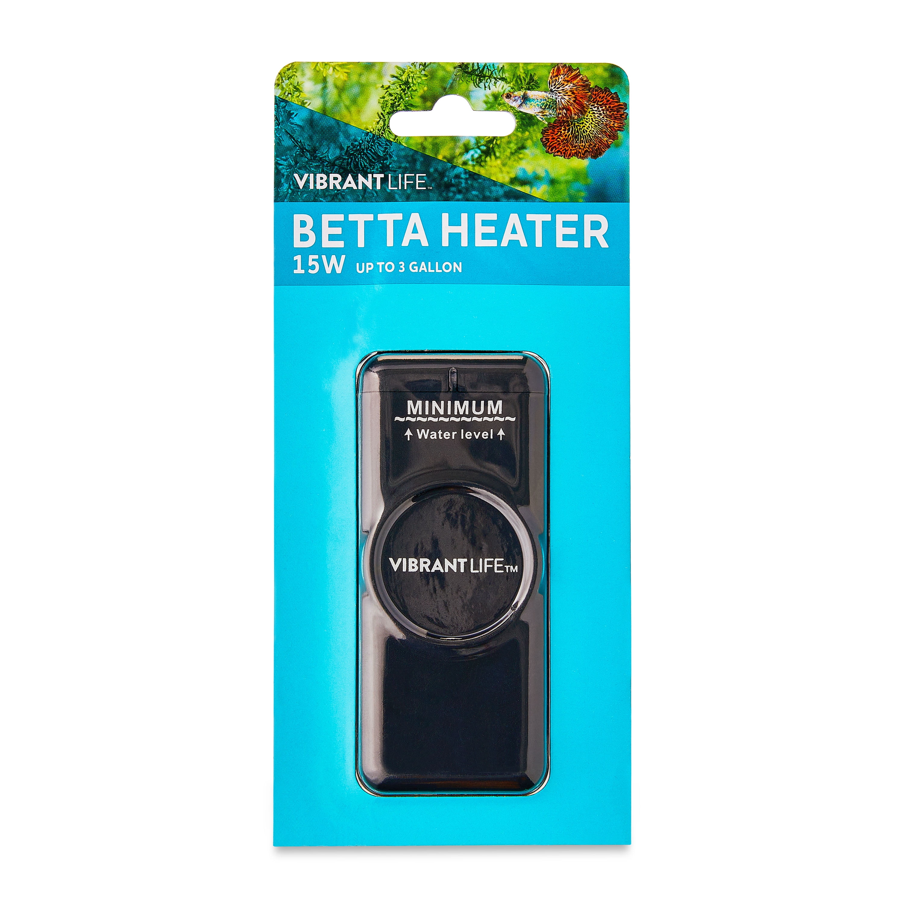 Vibrant Life Betta Aquarium Heater for Fish Tanks up to 3 Gallon, 15 W