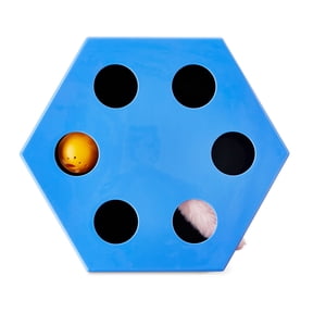 Vibrant Life Hex Maze Electronic Cat Toy, Blue