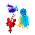 thumbnail image 1 of Vibrant Life 3-Piece Tropical Cat Toys with Catnip, Blue and Red, 1 of 6