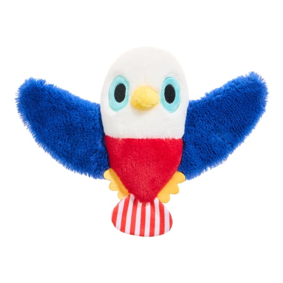 Vibrant Life USA Eagle Dog Toy with Squeaker, Crinkle Wings and Tail