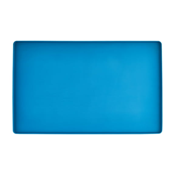 Vibrant Life Medium Silicone Pet Feeding Mat, Blue, 19" x 12"