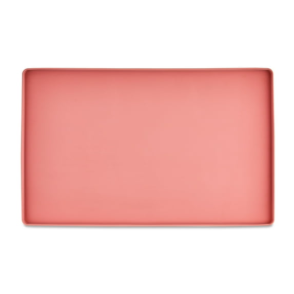 Vibrant Life Medium Silicone Pet Feeding Mat, Rose, 19" x 12"