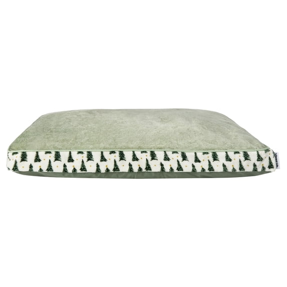 Vibrant Life Holiday Large Deluxe Gusset Pillow Pet Bed, Trees and Stars, 42" x 32"