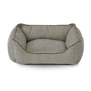 Vibrant Life Medium High-Walled Cuddler Dog Bed, Black and White, 27" x 21"